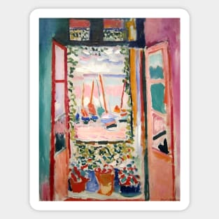 The Open Window- Henri Matisse Sticker